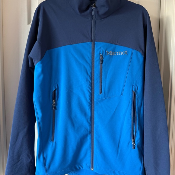 Marmot Men's Two-Tone Blue Performance Jacket - Picture 1 of 4